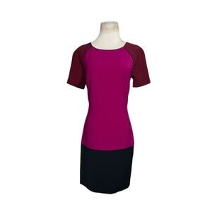 Jonathan Simkhai Purple Black Colorblock Dress Work Office Cocktail Women’s XS